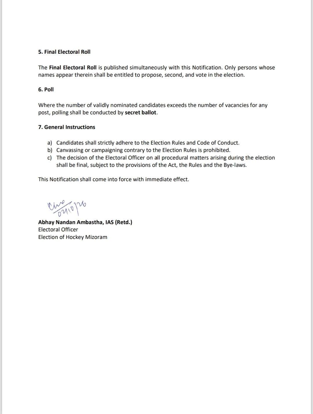 HM Election Notice